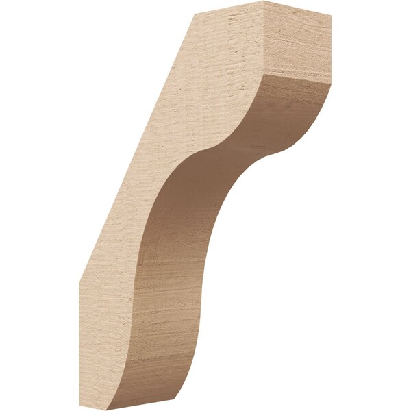 Ekena Millwork 3-inch W x 8-inch D x 12-inch H Stanfield Rough Cedar Woodgrain TimberThane Knee Brace, Primed BRCUR03X08X12STARCPR - main